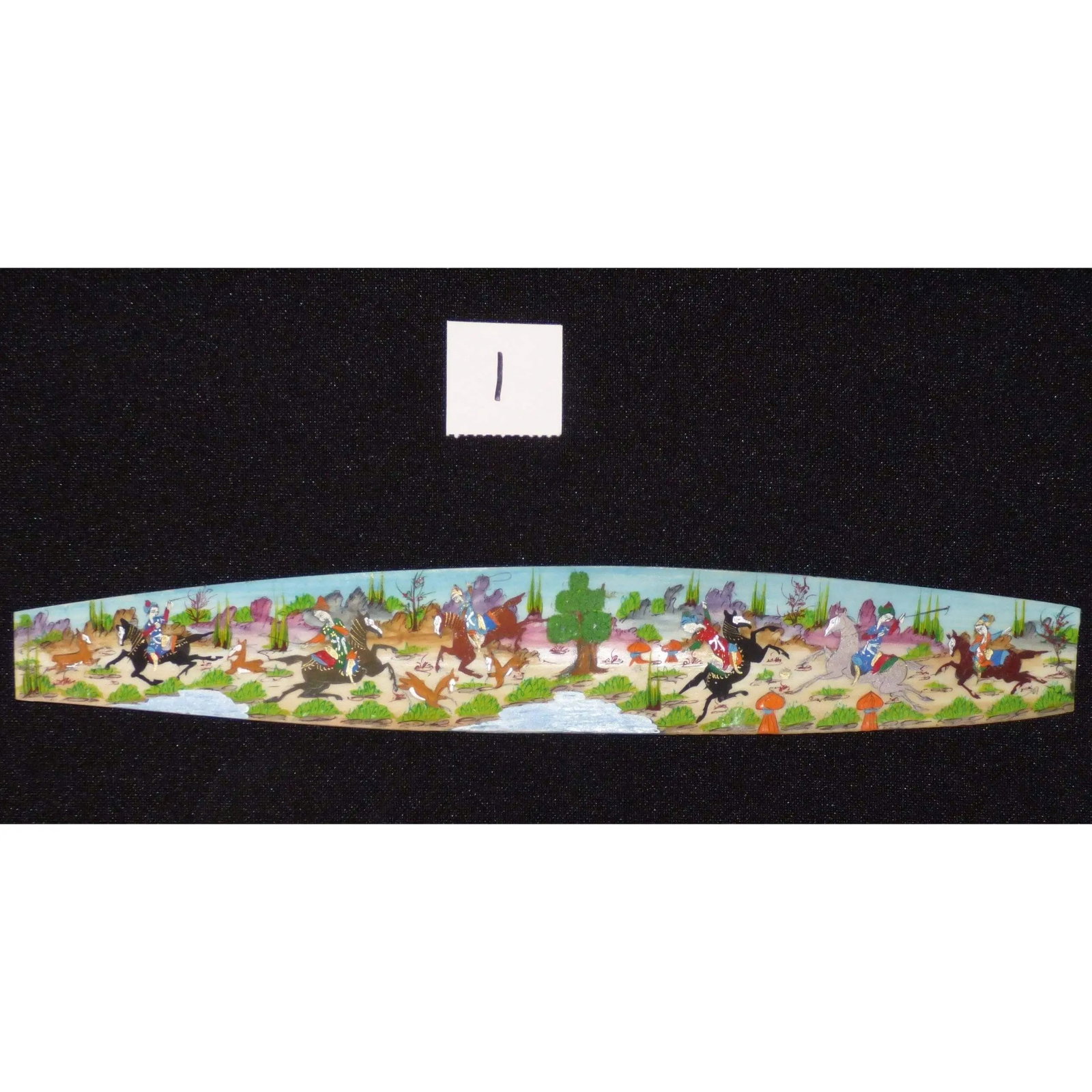 Persian Wall Art Miniature On Bone Painting Fine Art Handmade Ready For Home Decoration 9" X 2": ABCPM0154 Persian wall art miniature on bone painting fine art Handmade Ready for Home Decoration. We only professionally do hand-paint canvas Bone painting, can manage all kinds of style, like portra