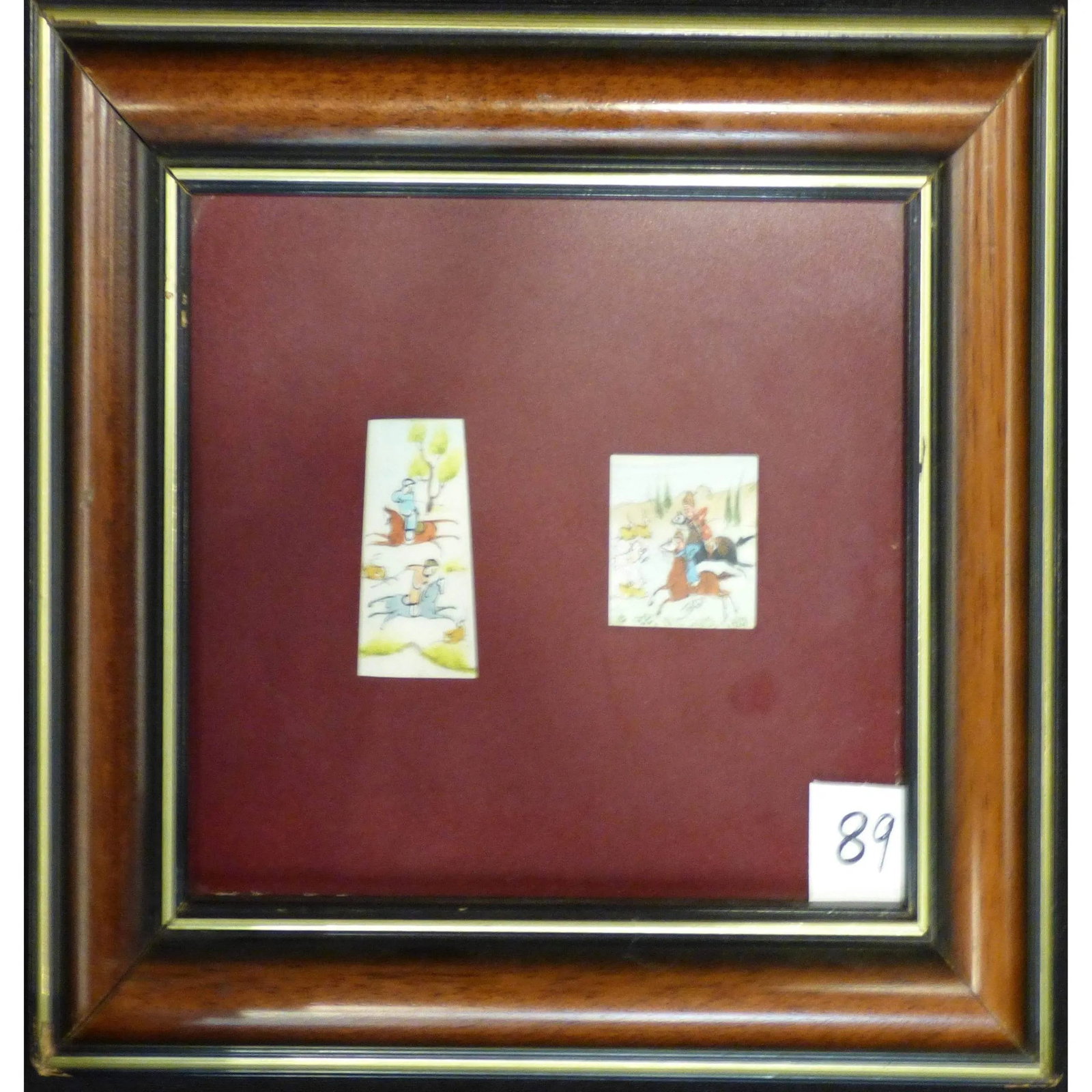 Persian Wall Art Miniature On Bone Painting Fine Art Handmade Ready For Home Decoration 9" X 11": ABCPM0242 Persian wall art miniature on bone painting fine art Handmade Ready for Home Decoration. We only professionally do hand-paint canvas Bone painting, can manage all kinds of style, like portra