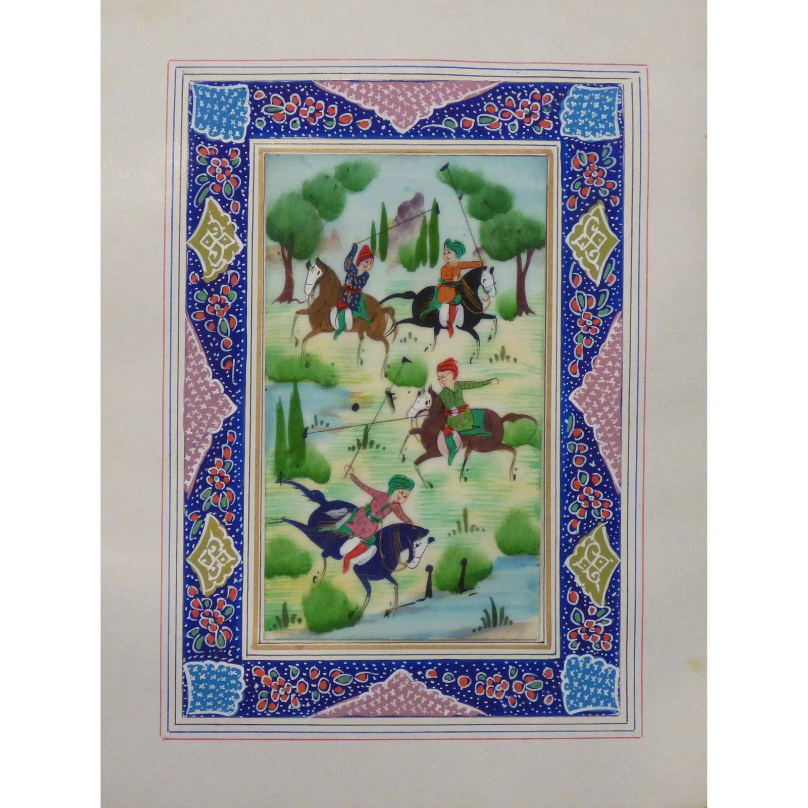 Persian Miniature Handmade With Unique Design And Colorful Authentic Art 7" X 9.5" Abcpm0150: ABCPM0150 Persian Miniature Handmade with Unique Design and Colorful ART. ABC Rugs Kilims is a professional home decors manufacturer. The high-quality Authentic Persian Miniature Handmade multicolored