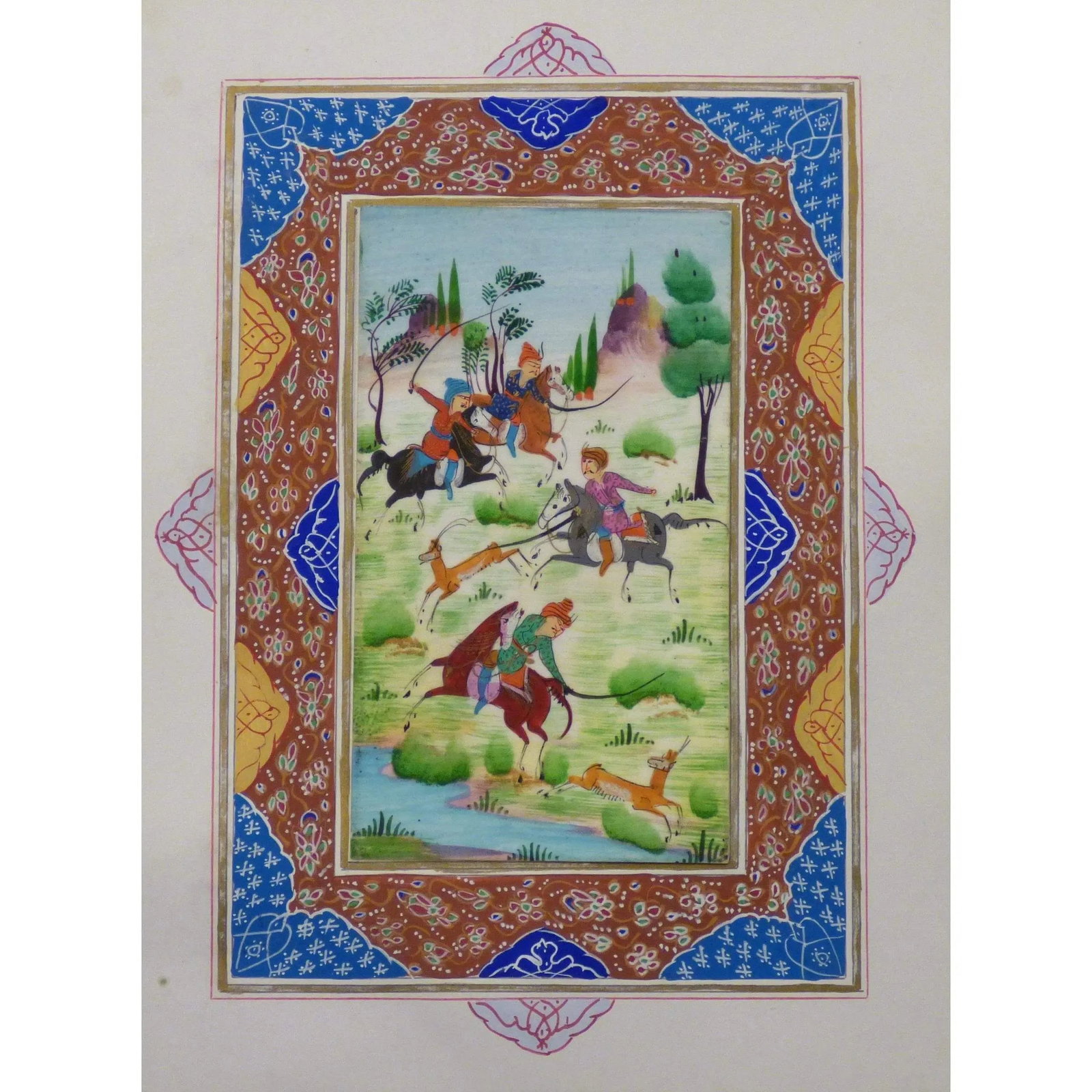 Persian Miniature Handmade With Unique Design And Colorful Authentic Art 7" X 9.5" Abcpm0148: ABCPM0148 Persian Miniature Handmade with Unique Design and Colorful ART. ABC Rugs Kilims is a professional home decors manufacturer. The high-quality Authentic Persian Miniature Handmade multicolored