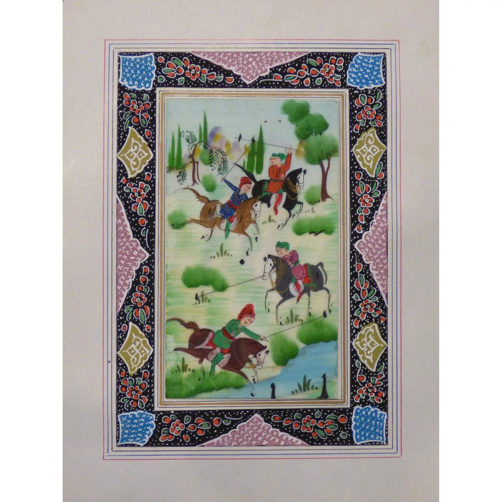 Persian Miniature Handmade With Unique Design And Colorful Authentic Art 7" X 9.5" Abcpm0147: ABCPM0147 Persian Miniature Handmade with Unique Design and Colorful ART. ABC Rugs Kilims is a professional home decors manufacturer. The high-quality Authentic Persian Miniature Handmade multicolored