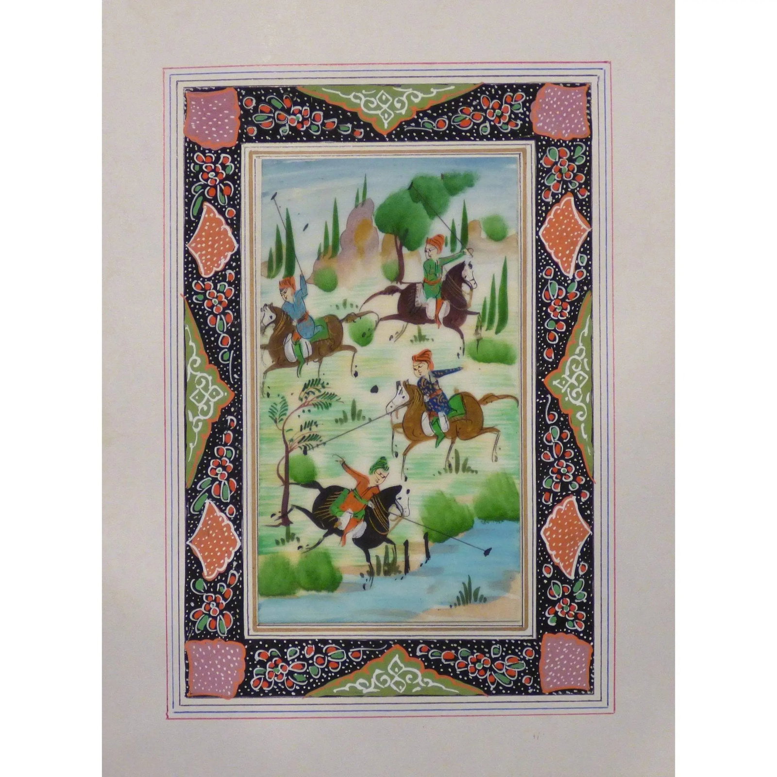 Persian Miniature Handmade With Unique Design And Colorful Authentic Art 7" X 9.5" Abcpm0142: ABCPM0142 Persian Miniature Handmade with Unique Design and Colorful ART. ABC Rugs Kilims is a professional home decors manufacturer. The high-quality Authentic Persian Miniature Handmade multicolored
