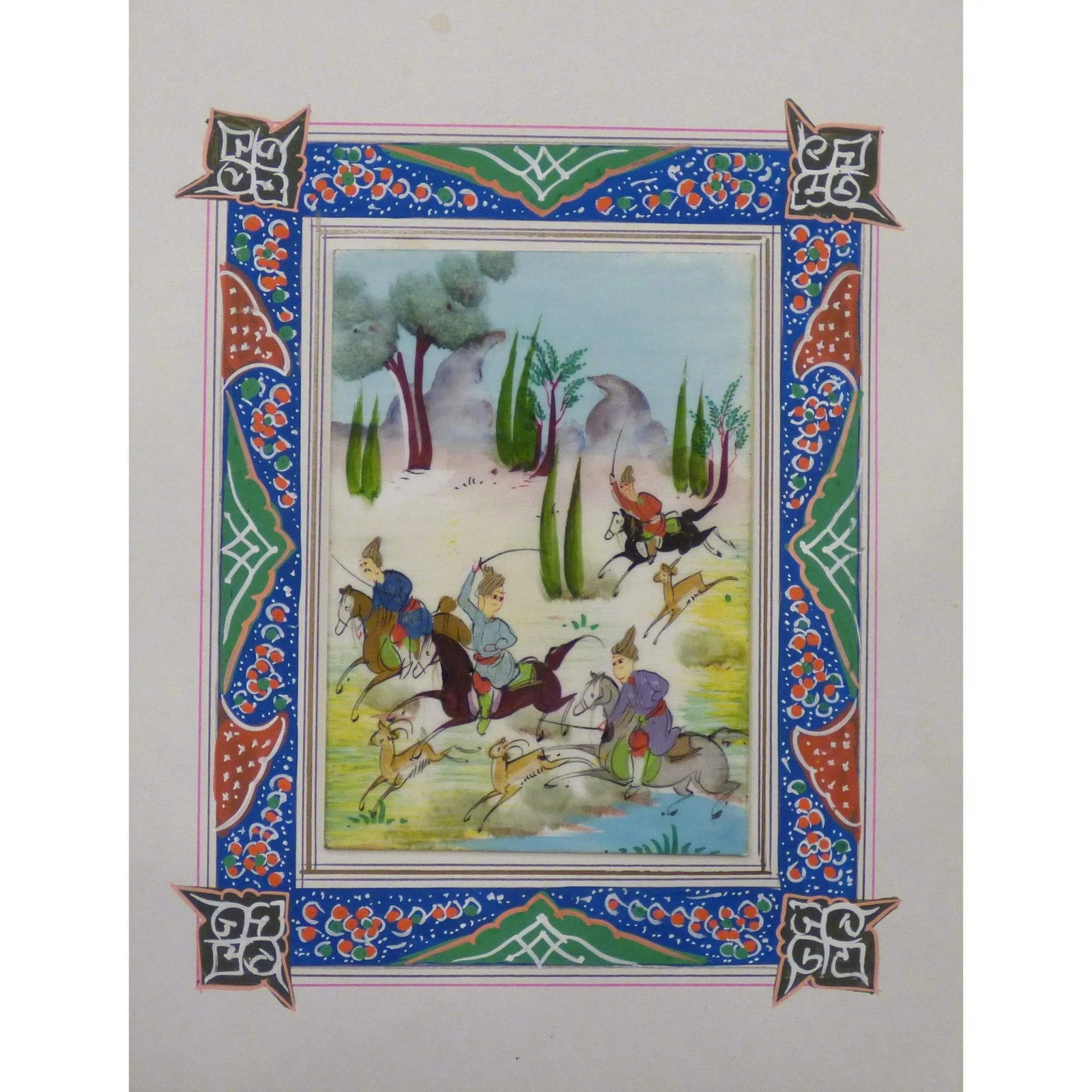 Persian Miniature Handmade With Unique Design And Colorful Authentic Art 7" X 9.5" Abcpm0140: ABCPM0140 Persian Miniature Handmade with Unique Design and Colorful ART. ABC Rugs Kilims is a professional home decors manufacturer. The high-quality Authentic Persian Miniature Handmade multicolored