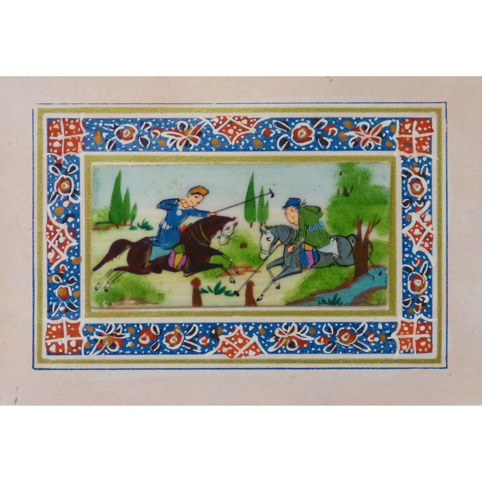 Persian Miniature Handmade With Unique Design And Colorful Authentic Art 3.5" X 5" Abcpm0104: ABCPM0104 Persian Miniature Handmade with Unique Design and Colorful ART. ABC Rugs Kilims is a professional home decors manufacturer. The high-quality Authentic Persian Miniature Handmade multicolored