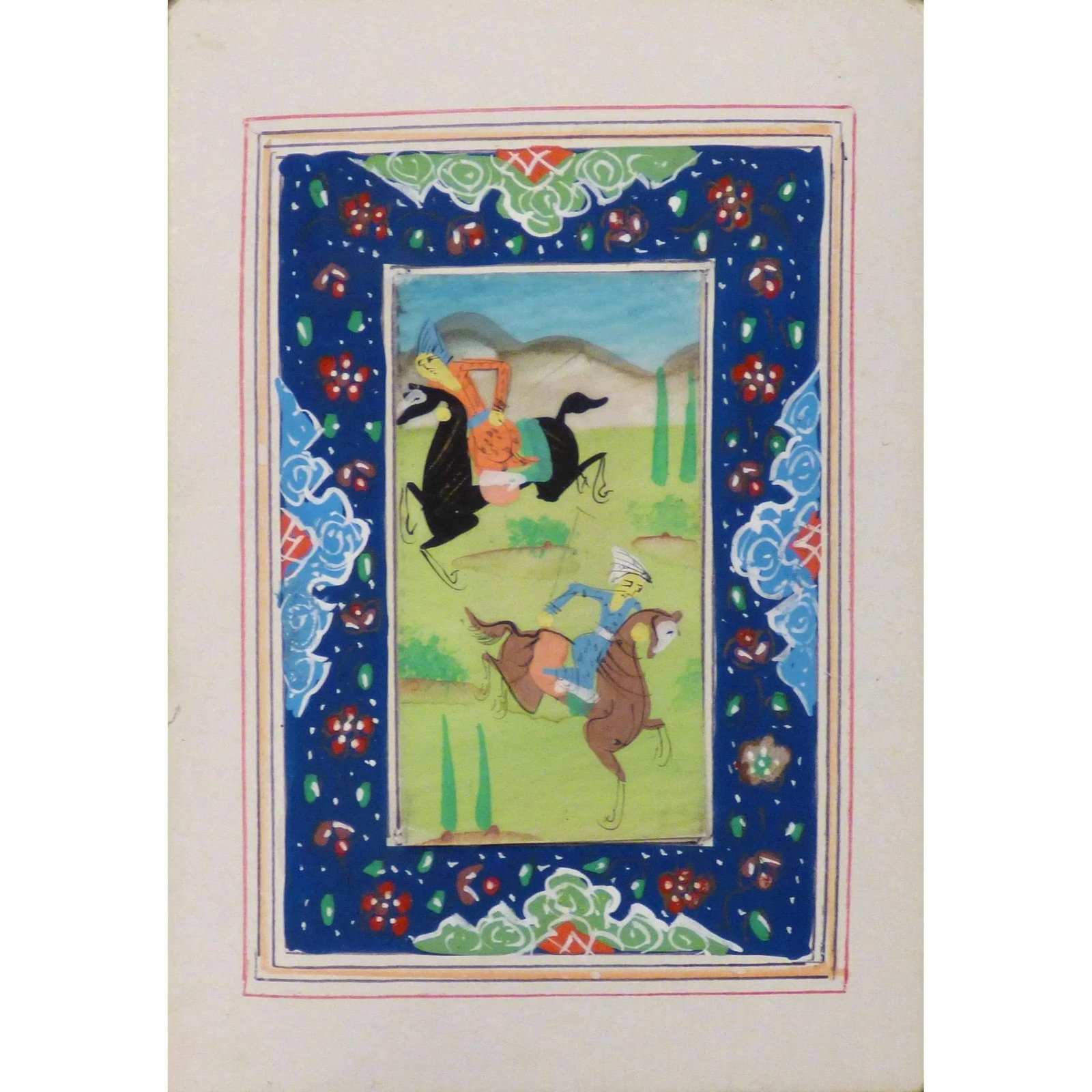 Persian Miniature Handmade With Unique Design And Colorful Authentic Art 3.5" X 5" Abcpm0102: ABCPM0102 Persian Miniature Handmade with Unique Design and Colorful ART. ABC Rugs Kilims is a professional home decors manufacturer. The high-quality Authentic Persian Miniature Handmade multicolored