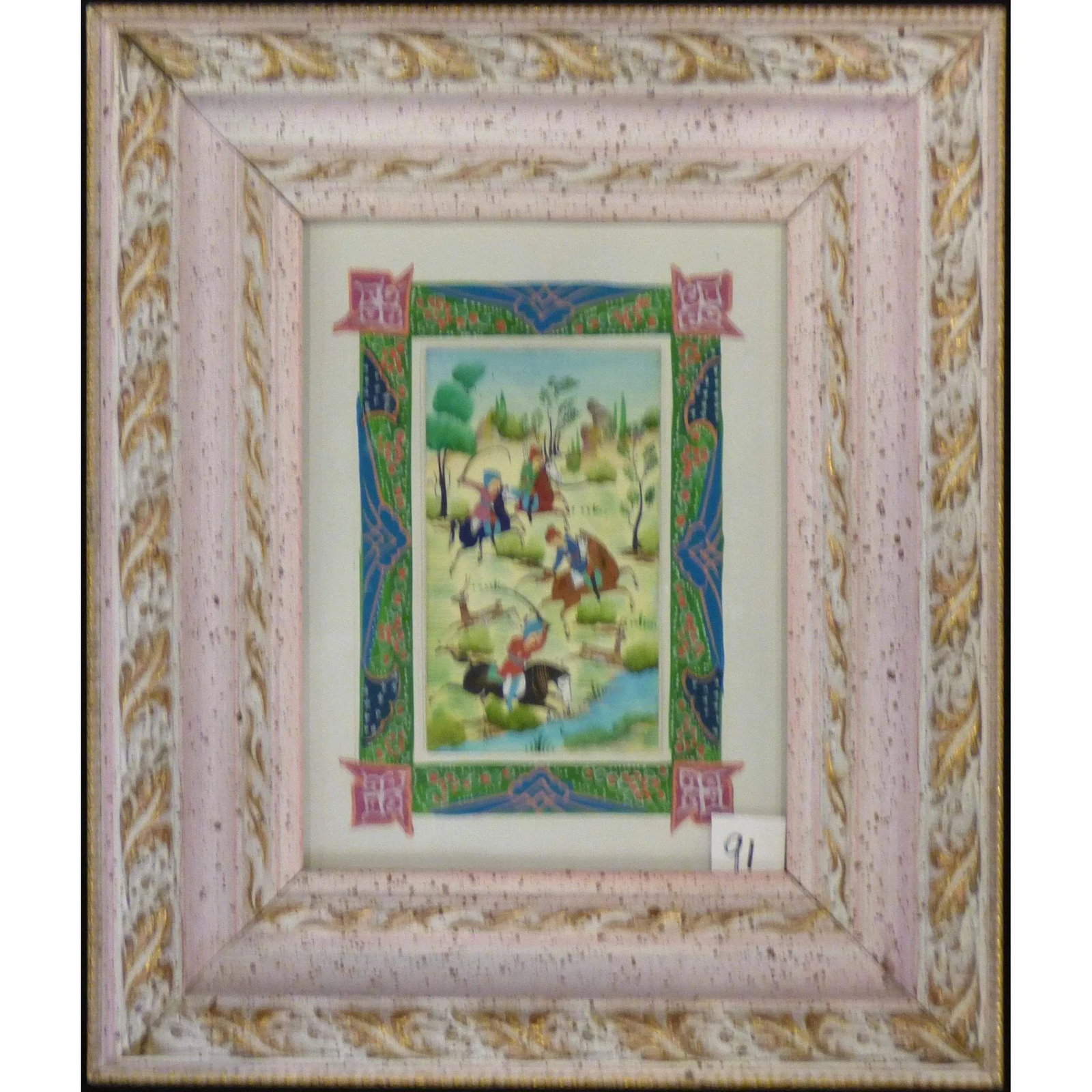 Persian Miniature Fine Art Handmade Painting Ready To Hang For Home Wall Art Decoration 9" X 11" (1 of 1)