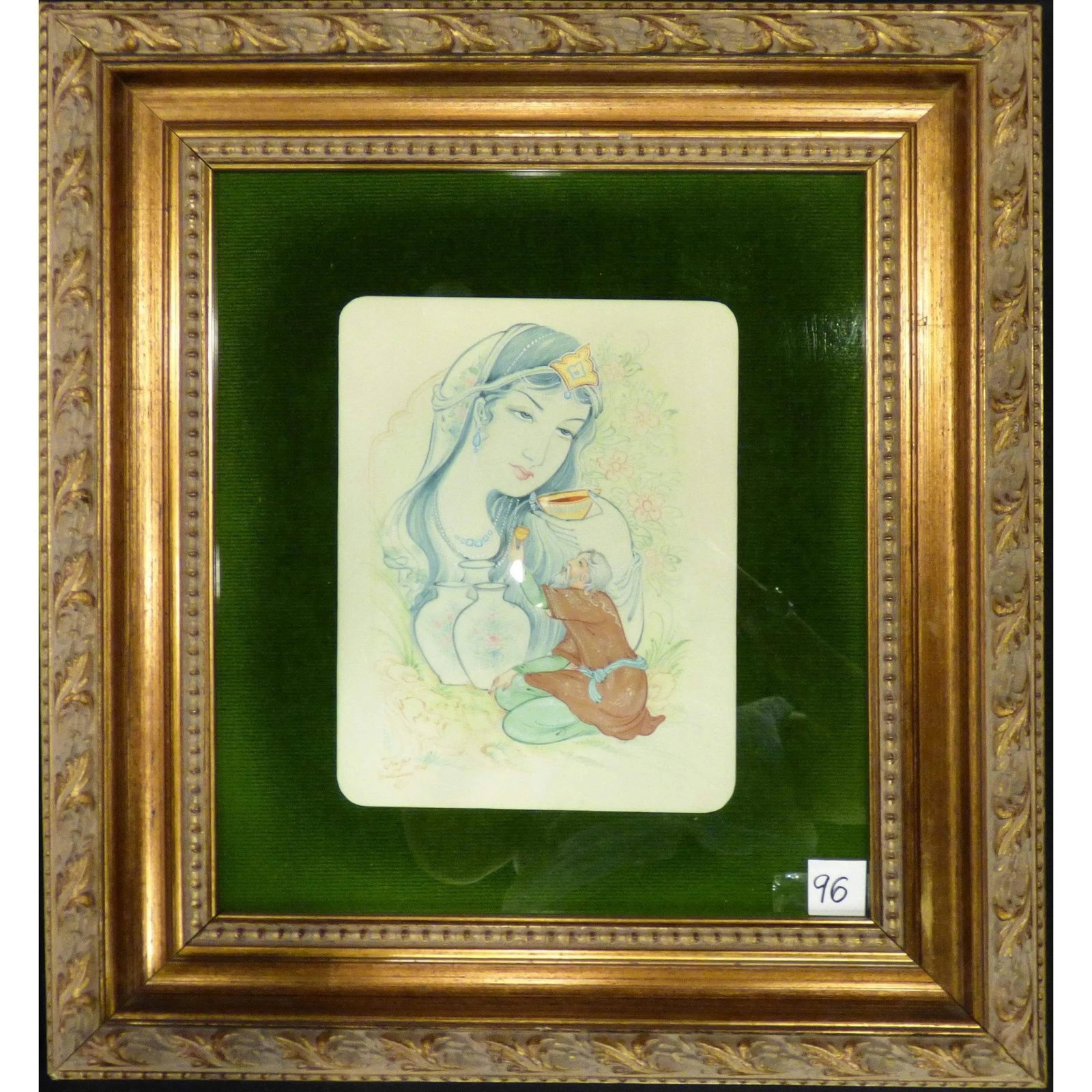 Persian Miniature Fine Art Handmade Painting Ready To Hang For Home Wall Art Decoration 21" X 18": ABCPM0249 Persian Miniature Fine Art Handmade Painting Ready to Hang for Home Wall Art Decoration. We only professionally do hand-paint canvas Miniature Fine Art Handmade Painting, can manage all kind