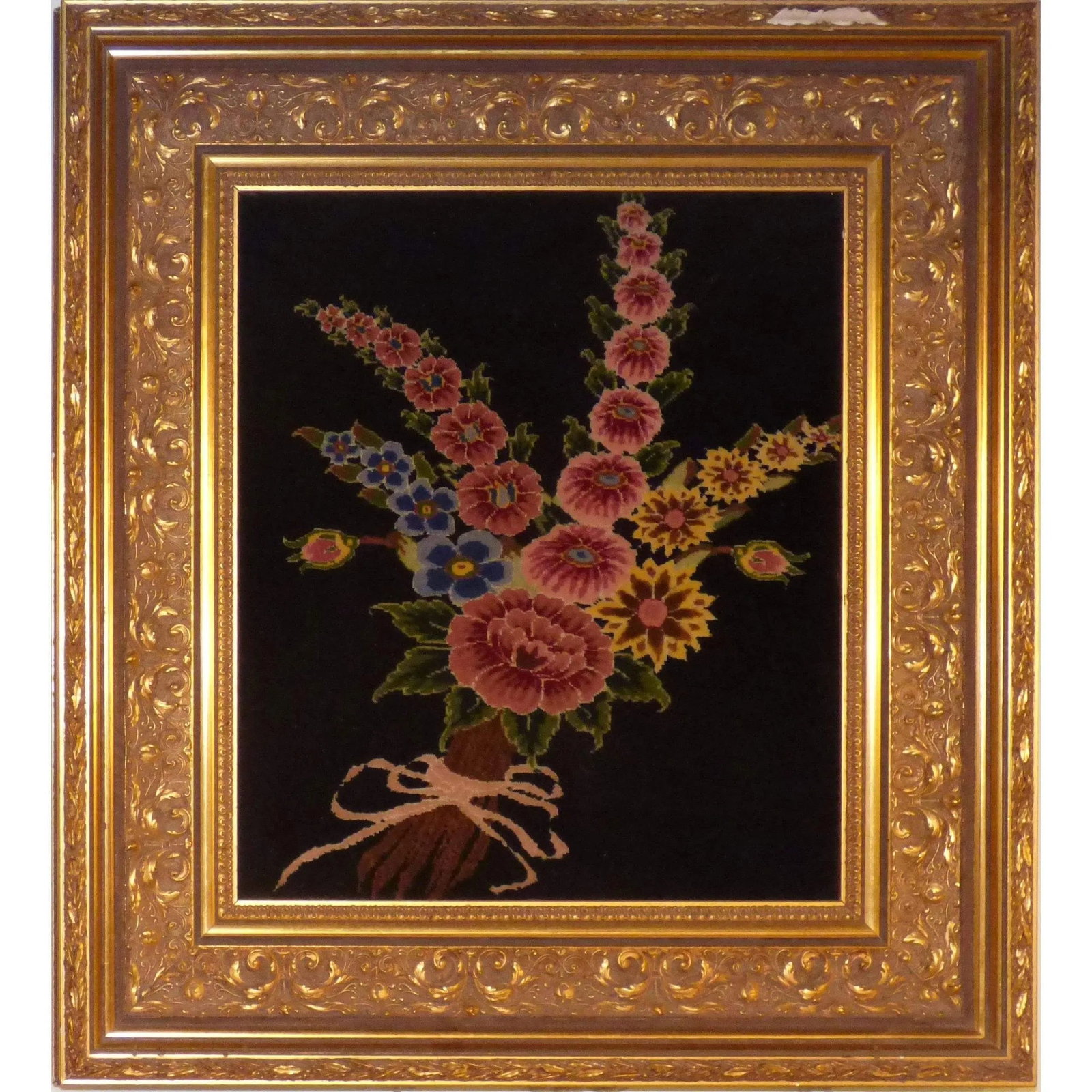 Framed Persian Rug Hand-Knotted Patterned Made With Wool And Cotton 50" X 70"' Abcp-11 (1 of 1)