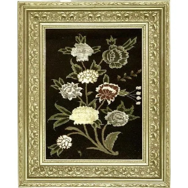 Framed Persian Rug Hand-Knotted Patterned Made With Wool And Cotton 50"' X 70"' Abcp-22: ABCP-22 Framed Persian Rug Hand-Knotted Patterned Made with Wool and Cotton. This handmade ottoman kilim from ABC Rugs is a modern rectangular Framed Persian Rug with products from ABC Rugs. An ideal 