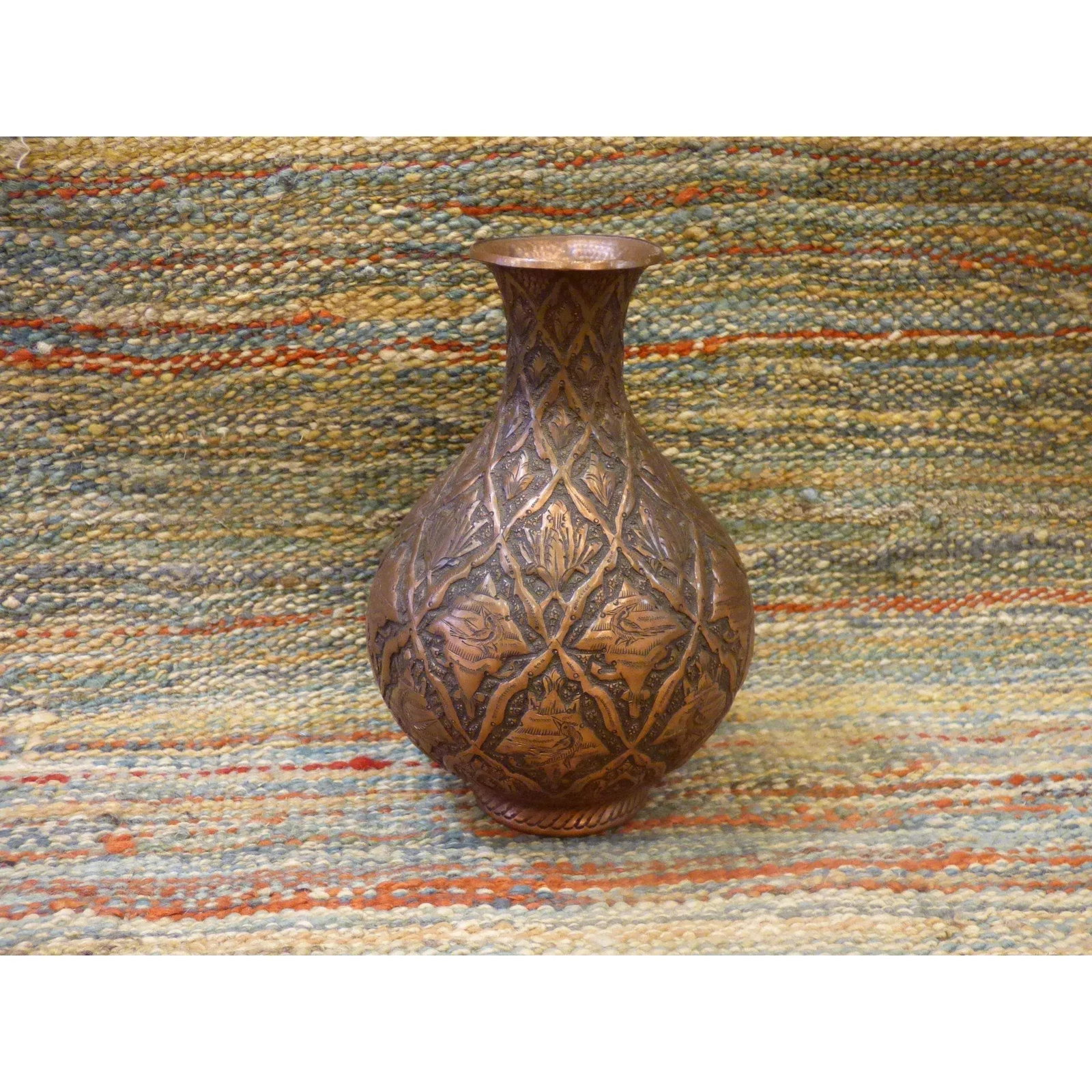 Authentic Art Antique Persian Engraved Brass Vase Ghalamzani 7" X 5" Abcca0113: ABCCA0113 Authentic Art Antique Persian Engraved Brass Vase Ghalamzani. ABC Rugs Kilims is a professional home decors manufacturer. The high-quality Authentic art multicolored and longevity and also b