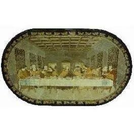 Antique Persian Marquetry Moaragh Fine Art Hand Made Last Supper Decoration 79" X 49" Abczag-2 (1 of 1)