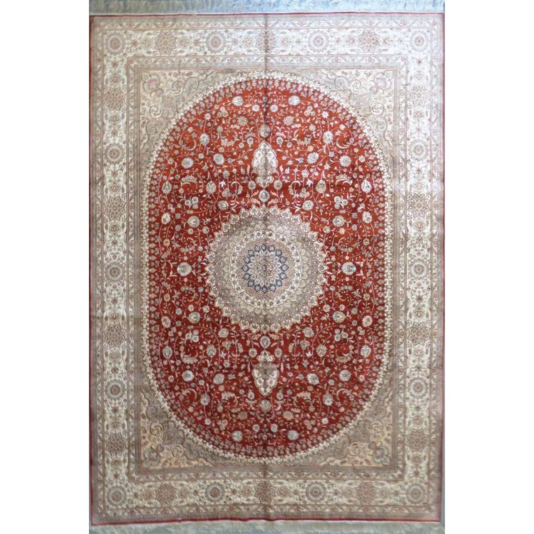 One Of The Kind Hand Made Turkish Silk design rugs size 12' x 9' Abc-Silk-TK011 (1 of 1)