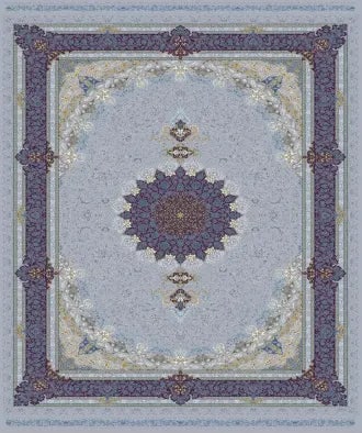 One Of The Kind Turkish Malibu Silk Rug ABC-15114: "Introducing our Malibu ABC Collection Turkish rug: Hand-made Loomed with art silk and cotton, boasting 1,500,000 knots/mÂ². Elevate your space with stunning quality and beauty. Don't miss out on va
