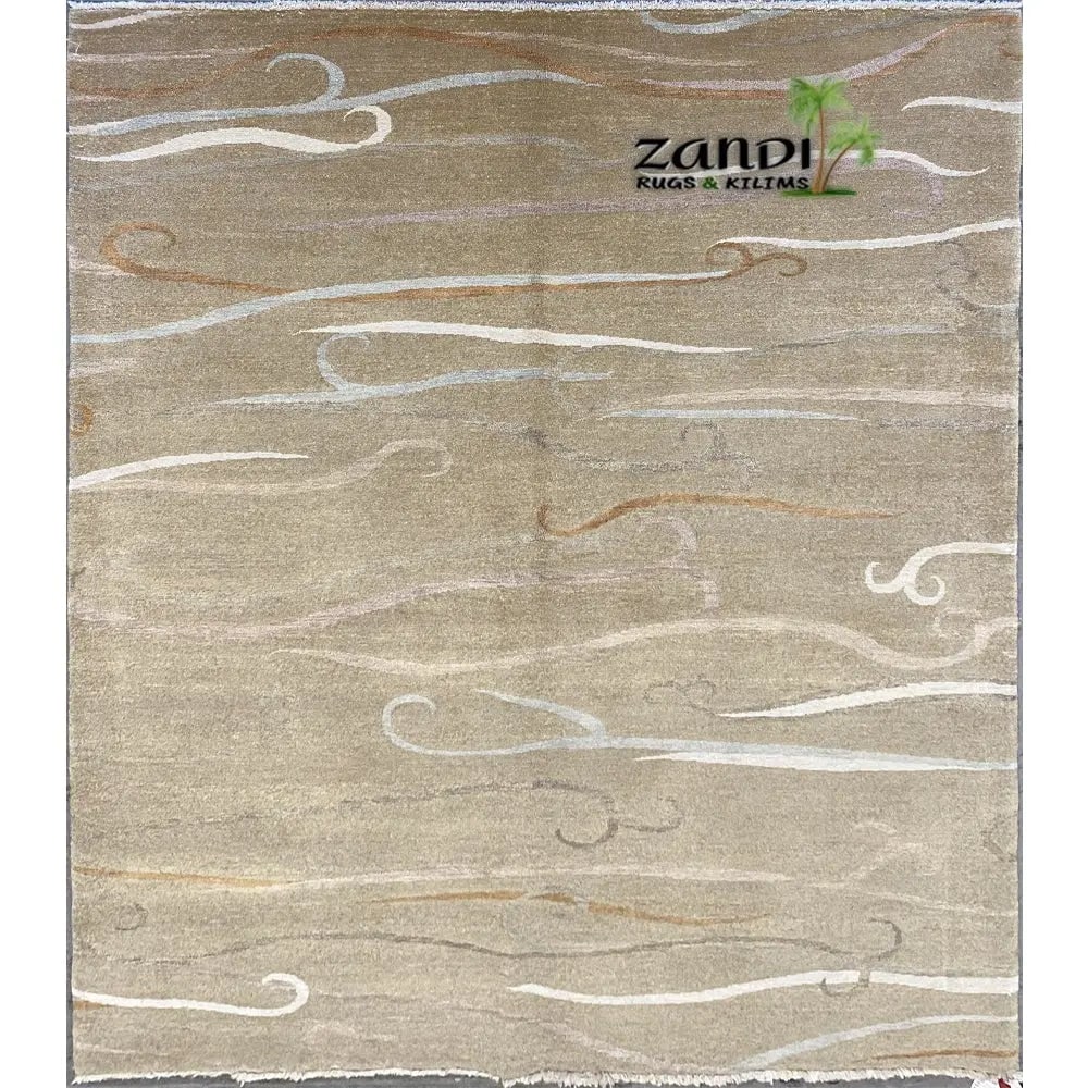 One Of The Kind Indian Modern Design Rug 8'0"X5'0" (1 of 1)