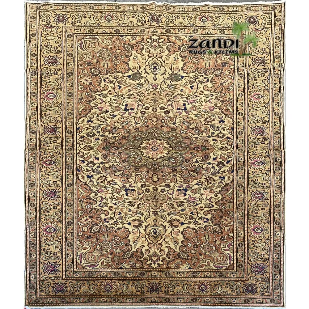 One Of The Kind Turkish Hand-Knotted Rug 4'8" x 7'4": ABC Rugs Kilims Collection Hand Knotted Turkish Design Rug Size 4'8''X7'4'' (Rr11511) (Cream, Brown) Turkish rugs are among the rugs with the most diversity, both with respect to the type of weave, qu