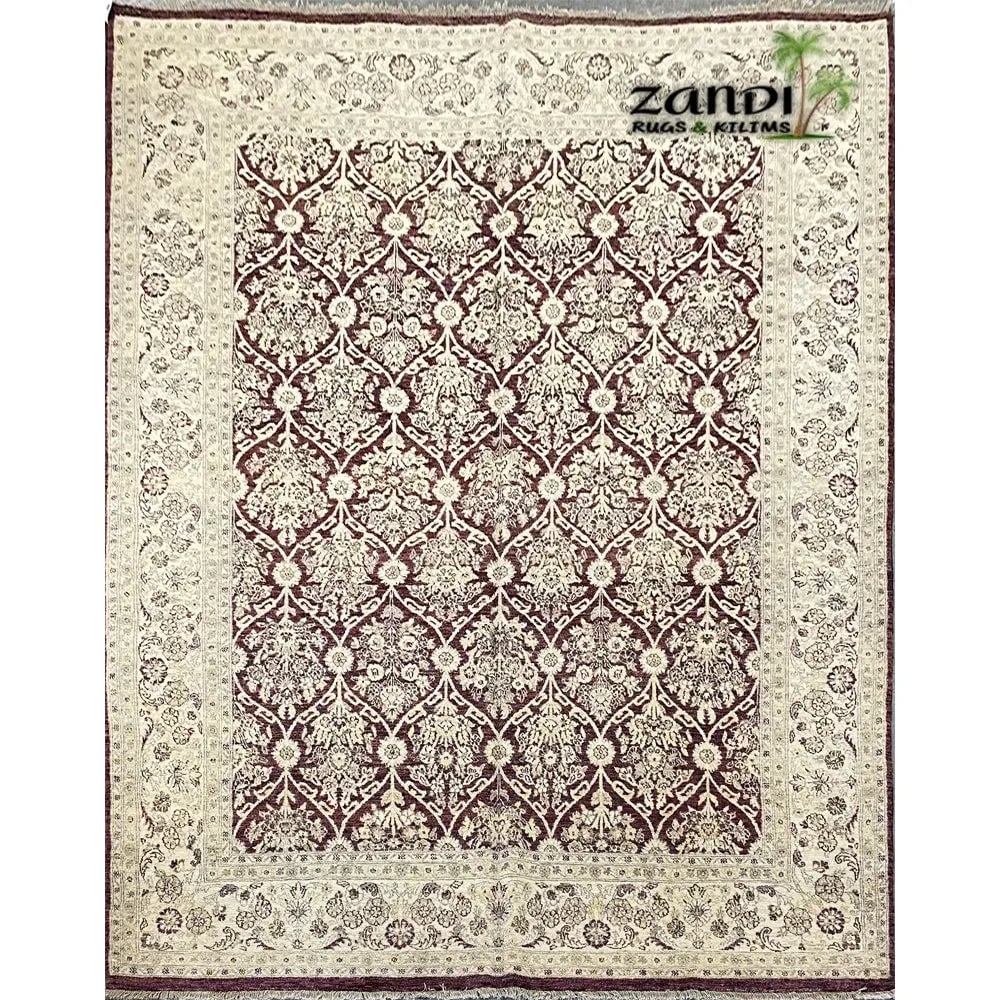 Hand Knotted One Of The Kind Peshawar And Khotan Rug 10' x 8' Pes_Kho_16: ABC Rugs Kilims Collection Hand Knotted Pakistani Design Rug Size 10'X8' (Rr10139) (Z_Lpk5083) (Red, Cream) Hand knotted and meticulously crafted by Pakistan artisans, this stunning Pakistan Hand Knot