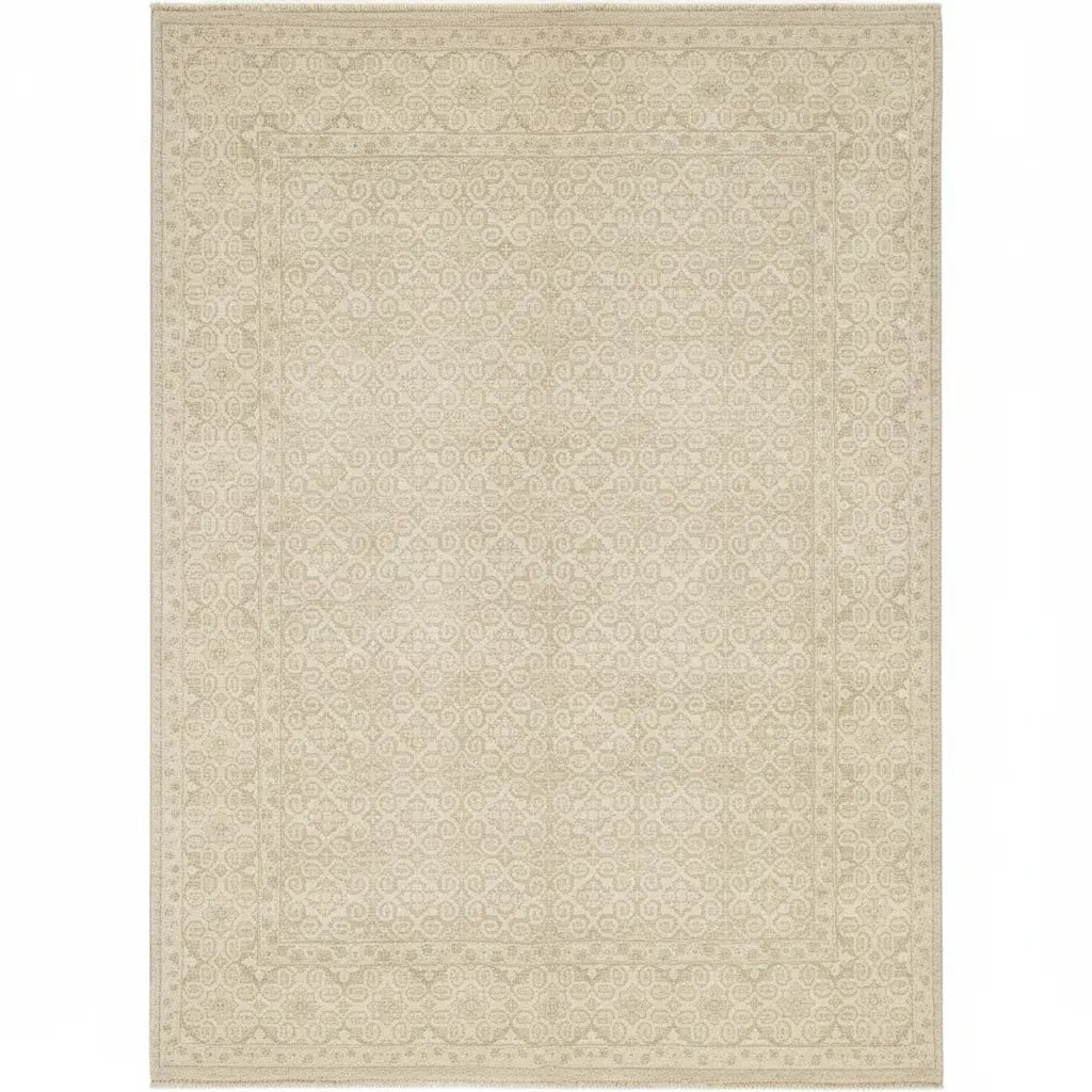 Hand Knotted One Of The Kind Peshawar And Khotan Rug 10'0" x 8'0" Pes_Kho_81 (1 of 1)