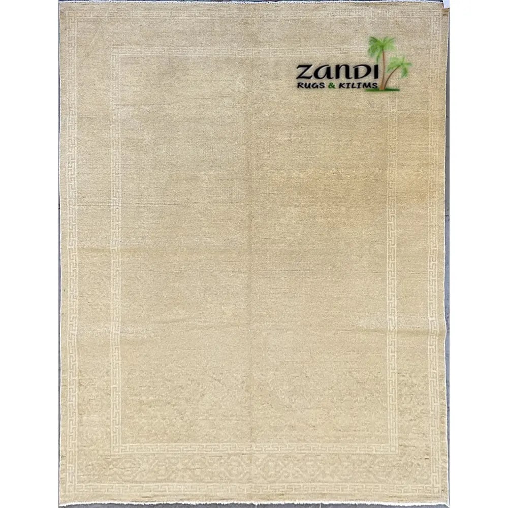 Hand Knotted One Of The Kind Peshawar And Khotan Rug 9'2" x 6'6" Pes_Kho_104: ABC Rugs Kilims Collection Hand Knotted Wool Cotton Afghani Rug Size 9'2X6'6 Rr10327 (Abcr04225) (Camel) Hand knotted and meticulously crafted by Afghan artisans, this stunning Afghani Rug Hand Knotte