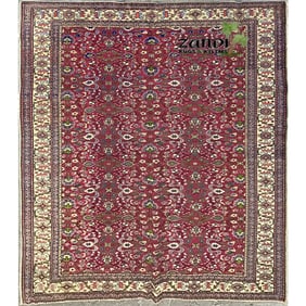 One Of The Kind Turkish Hand-Knotted Rug 9'8" x 6'6"