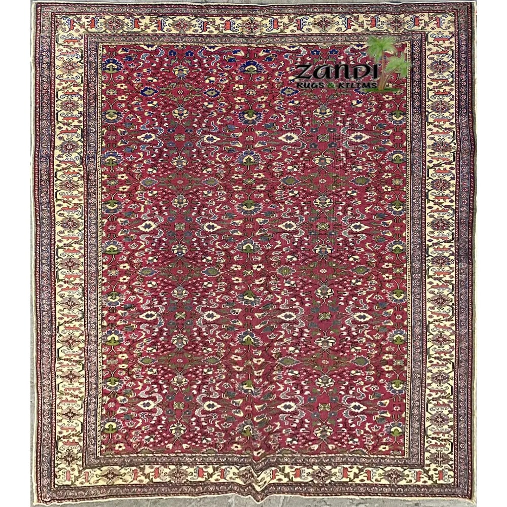 One Of The Kind Turkish Hand-Knotted Rug 9'8" x 6'6": ABC Rugs Kilims Collection Hand Knotted Turkish Rug Size 9'8X6'6 Abcz_Tk009 (Rr10311) (Red, Blue) Turkish rugs are among the rugs with the most diversity, both with respect to the type of weave, quali