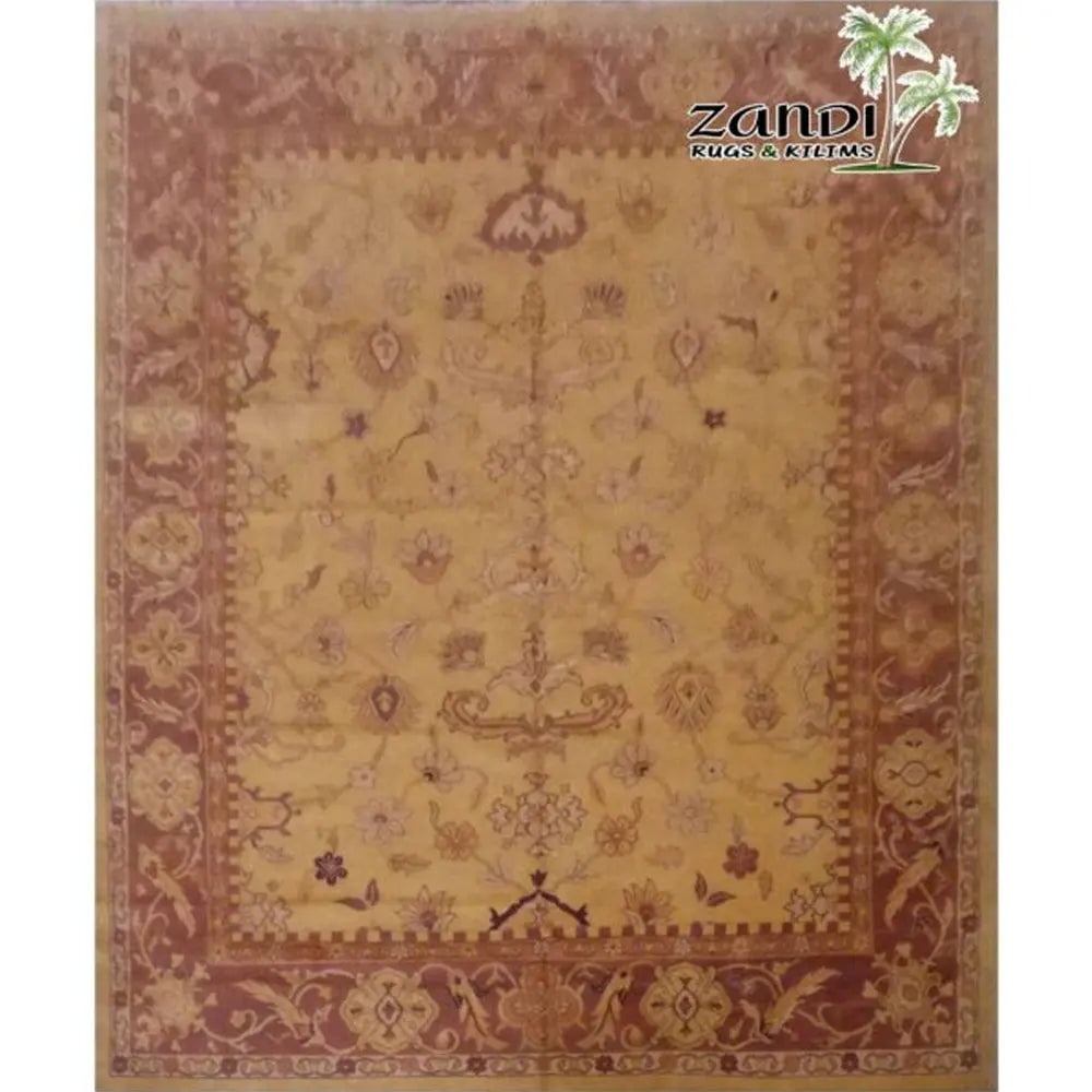 One Of The Kind Indian Hand-Knotted Rug 13'1" x 10'5": ABC Rugs Kilims Collection Hand Knotted Traditional Wool/ Cotton Indian Rug Size 13'1X10'5 (Gr15989) (Camel, Brown) Turkish rugs are among the rugs with the most diversity, both with respect to the ty