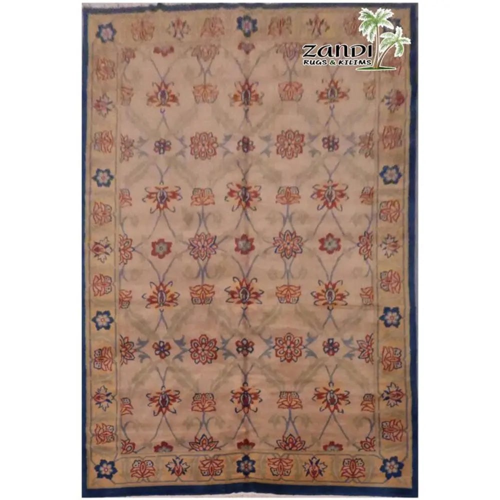 One Of The Kind Indian Hand-Knotted Rug 9'7" x 14'0": ABC Rugs Kilims Collection Hand Knotted Traditional Wool/ Cotton Indian Rug Size 9'70X14'0 Gr16546 (Abcr01199) (Golden, Blue) Turkish rugs are among the rugs with the most diversity, both with respect