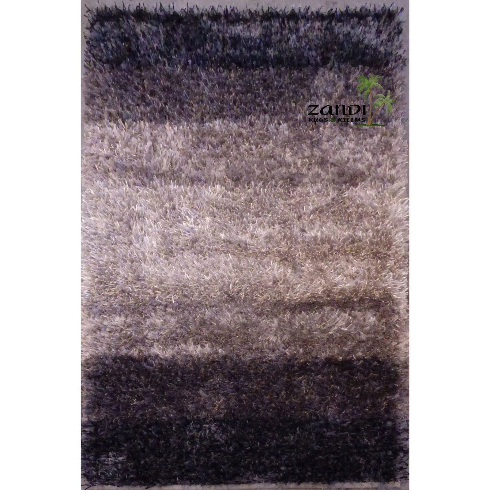 One Of The Kind Indian Hand Knotted Shaggy Rug 4' x 6': ABC Rugs Kilims Collection Indian Shaggy Design Hand Knotted Wool/Cotton Rug Size 4'X 6' Abcr02012 Gr16497 The shaggy collection is a super thick and heavy blend of wool, viscose, and cotton in a deep