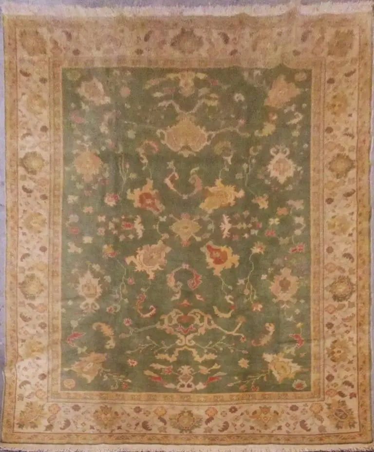 One Of The Kind Indian Hand-Knotted Rug 11'7" x 9'1" (1 of 1)