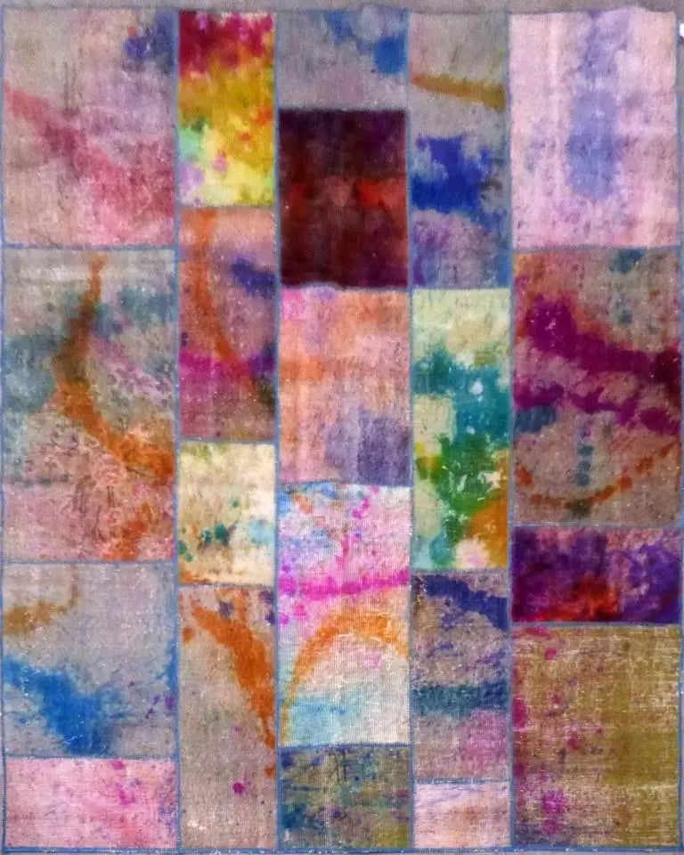 One Of The Kind Turkish Hand-Knotted Rug 6'8" x 8'5": ABC Rugs Kilims Collection Turkish Hand-Knotted Rug Made With Natural Wool & Cotton 6'8'' X 8'5 (Abc48992) (Blue, Red) Turkish rugs are among the rugs with the most diversity, both with respect to