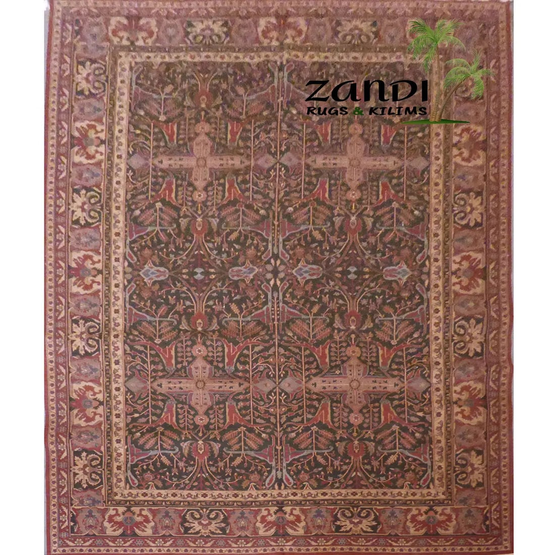 One Of The Kind Turkish Hand-Knotted Rug 8'8" x 12'0": ABC Rugs Kilims Collection Turkish Hand-Knotted 100% Natural Wool And Cotton Rug From Ankara 8'8'' X 12'0'' (Abcr00731) (Gr16121) (Red, Brown) Turkish rugs are among the rugs with the most diversity, 
