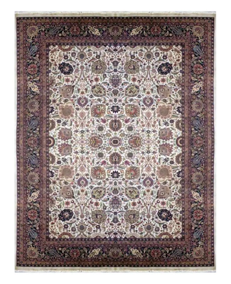 One Of The Kind Indian Hand-Knotted Rug 14'3" X 10'0" (1 of 1)
