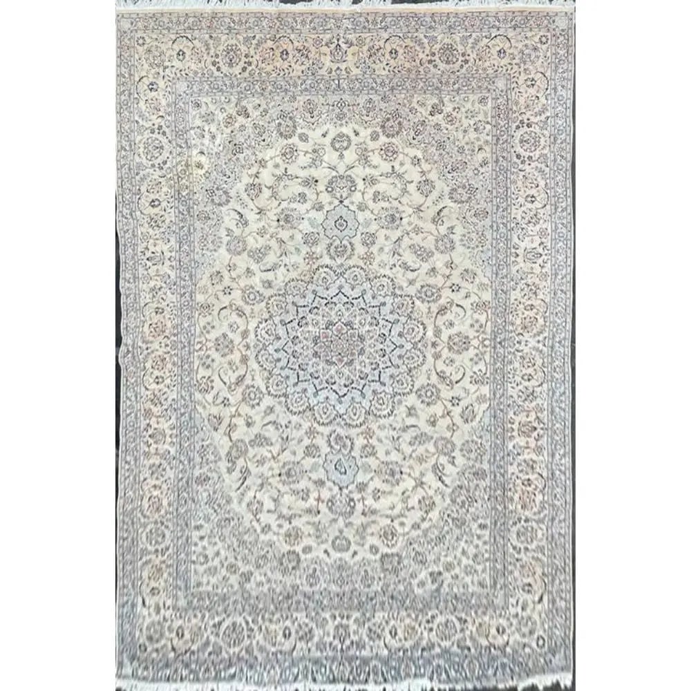 One Of The Kind Persian Nain Rug#09 Size 20'x15': ? One-Of-A-Kind Oversize Persian Nain RugA Palace-Sized Masterpiece of Luxury Fine WeavingDetail
