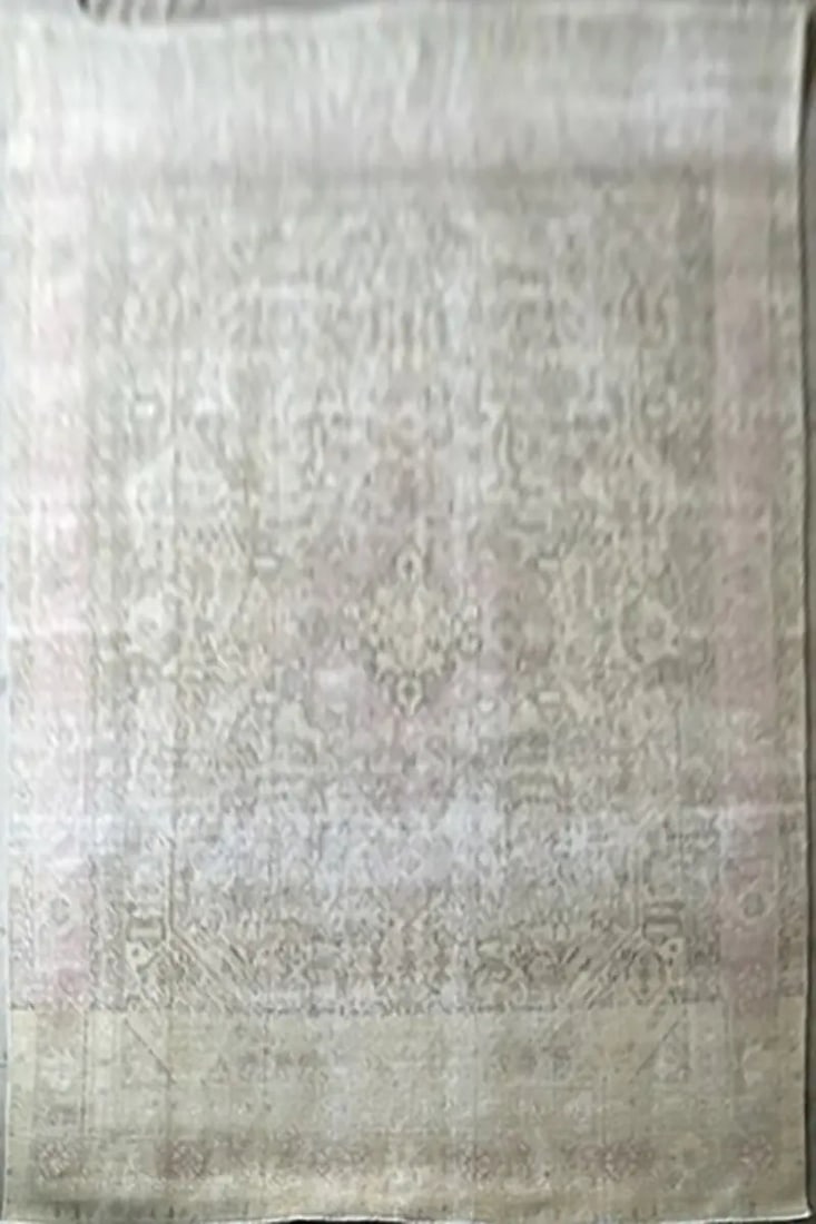 One Of The Kind Hand Knotted Persian Rug 12'4" x 9'3" R15418: ? One-Of-A-Kind Hand-Knotted Persian Rug (Large Scale Neutral)Product Identifier: R15418Status & Dimensions: