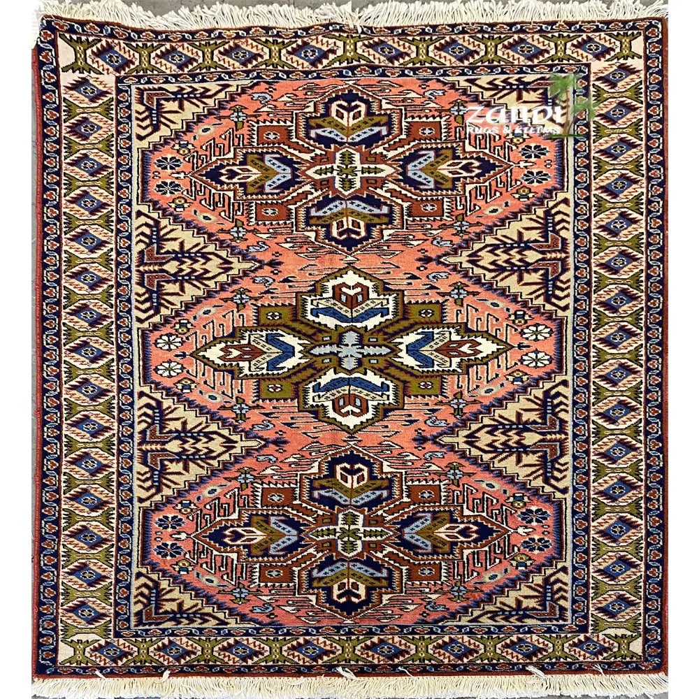 One Of The Kind Persian Ardabil Rug 5'1" x 3'5": ABC Rugs Kilims Collection Hand Knotted Wool And Silk Persian Ardabil Design Rug Size 5'1''X3'5'' Rr11503 Hand-knotted and meticulously crafted by Persian artisans, this stunning Hand Knotted Area Rug