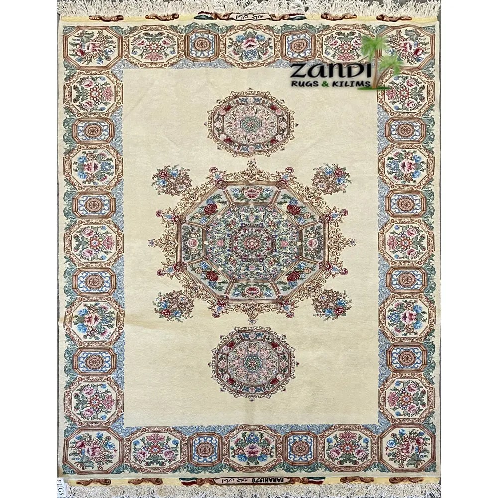 One Of The Kind Persian Tabriz Rug 9'0" x 5'6": ABC Rugs Kilims Collection Hand Knotted Persian Tabriz Design Rug Size 9'0"X5'6" Rr10333 Hand knotted and meticulously crafted by Persian artisans, this stunning Hand Knotted Area Rug will invite qual