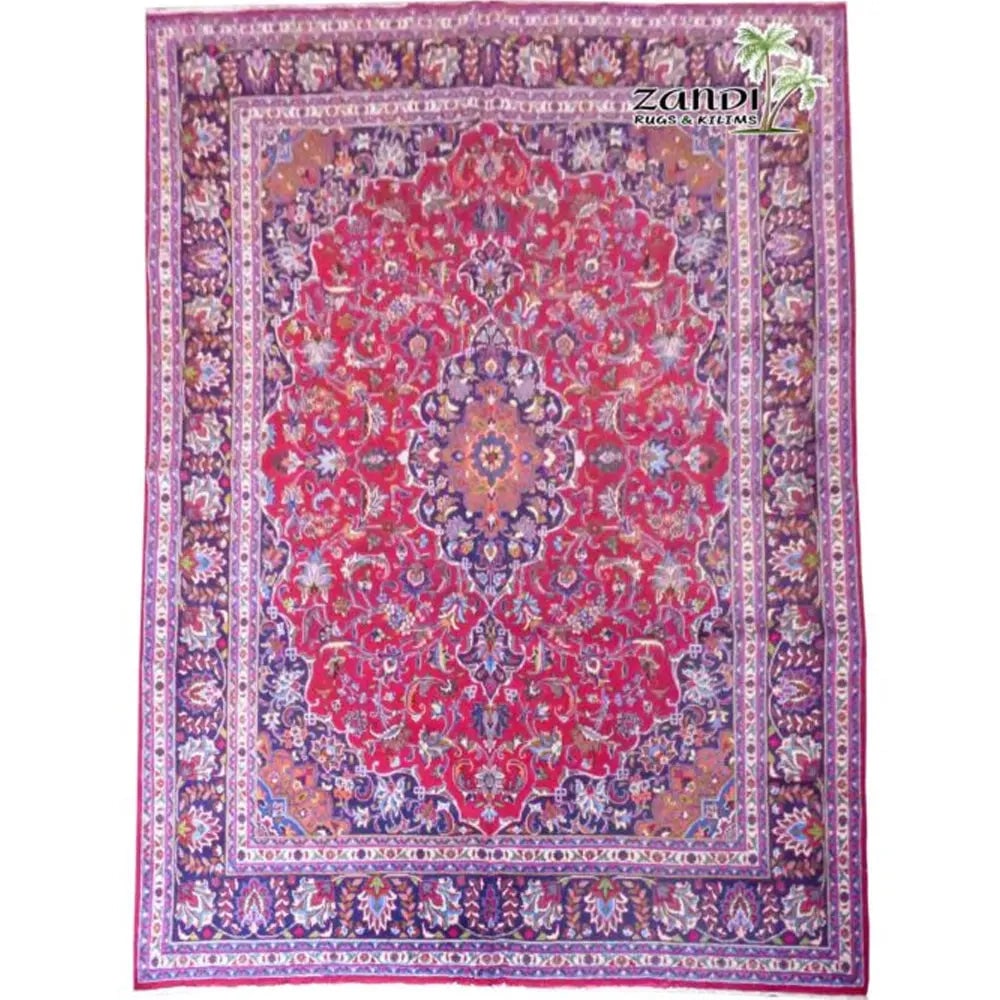 One Of The Kind Persian Tabriz Rug 13'5" x 9'6": ABC Rugs Kilims Collection Hand Knotted Floral Red Wool Persian Rug Size 13'50"X9'6" (Rr11154) Abcr02919A Hand knotted and meticulously crafted by Persian artisans, this stunning Persian Hand Knotted 