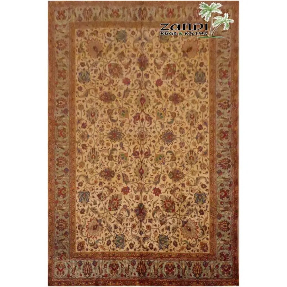 One Of The Kind Persian Tabriz Rug 12'5" x 9'6": ABC Rugs Kilims Collection Persian Hand Knotted Iran Wool Carpet Size 12'5"X9'6" Rr10012 Abcr32 Hand knotted and meticulously crafted by Persian artisans, this stunning Persian Hand Knotted Area Rug w