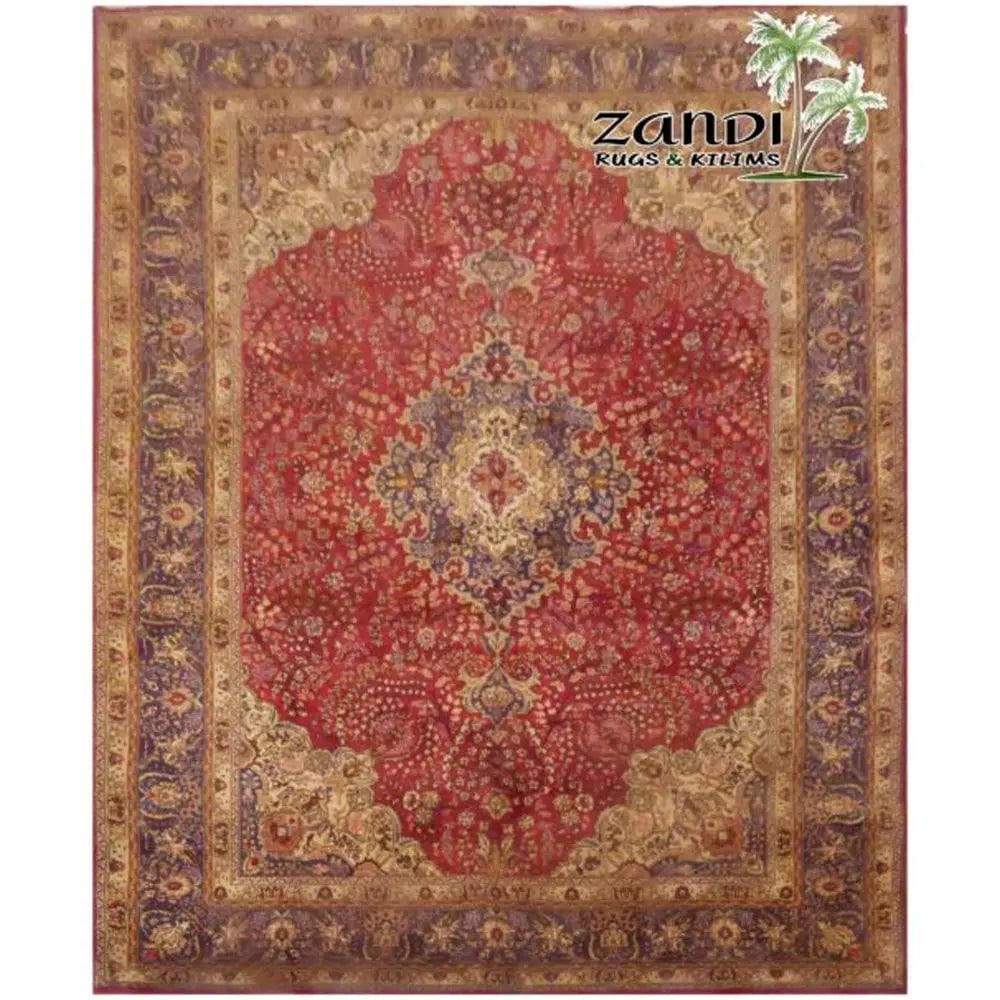 One Of The Kind Persian Tabriz Rug 11'3" x 8": ABC Rugs Kilims Collection Iran Hand Knotted Wool/Cotton Carpet Size 11'3"X8" Rr10202 Hand knotted and meticulously crafted by Persian artisans, this stunning Persian Hand Knotted Area Rug will invite