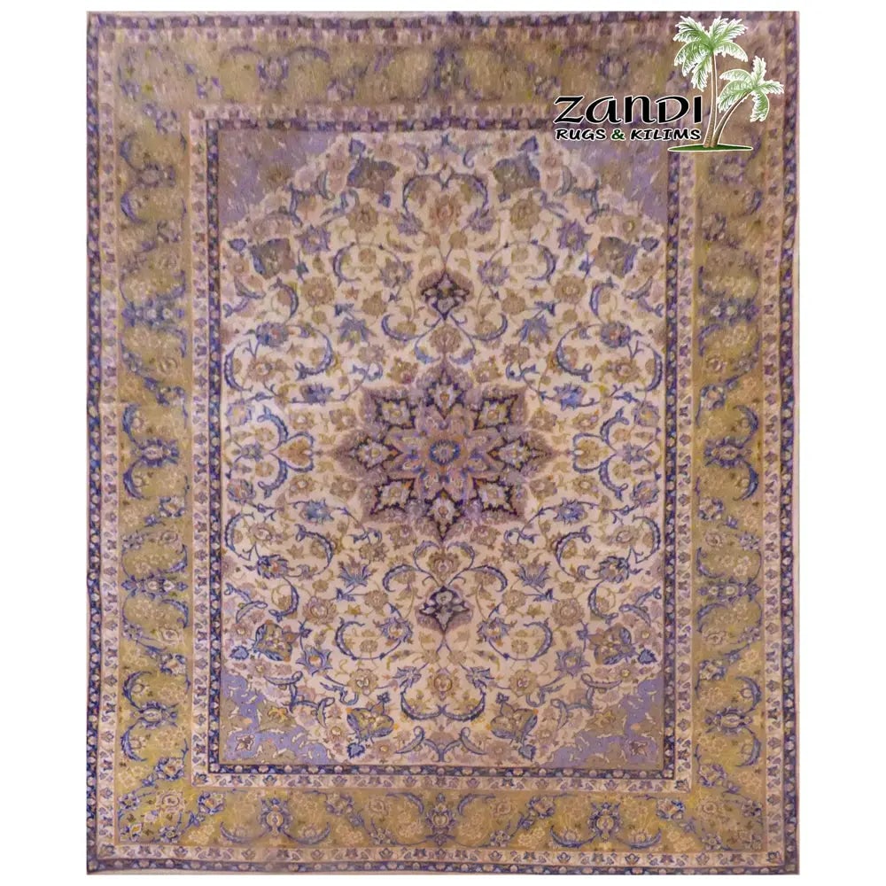 One Of The Kind Persian Tabriz Rug 13'9' x 10'5": ABC Rugs Kilims Collection Persian Hand Knotted Wool/Cotton Rug 13'9'X10'5" Rr10038 Abcr402 Hand knotted and meticulously crafted by Persian artisans, this stunning Persian Hand Knotted Area Rug will 