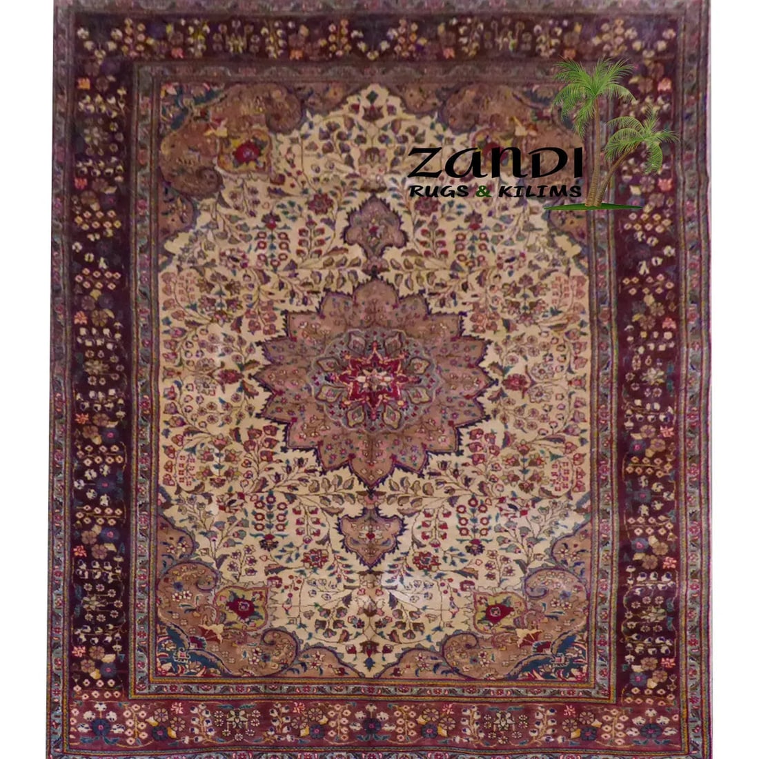 One Of The Kind Persian Tabriz Rug 10'2" x 6'8": ABC Rugs Kilims Collection Persian Tabriz Hand Knotted Woolen Cotton 10'2"X 6'8" Rr10766 Hand knotted and meticulously crafted by Persian artisans, this stunning Hand Knotted Area Rug will invite qual