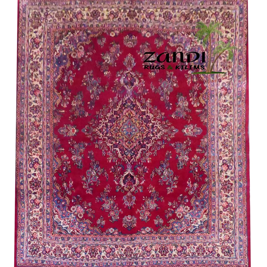 One Of The Kind Persian Hamedan Rug 10'7" x 8'1": ABC Rugs Kilims Collection Persian Hamedan Hand Knotted Woolen Cotton 10'7"X 8'1" Rr10753 Hand knotted and meticulously crafted by Persian artisans, this stunning Hand Knotted Area Rug will invite qua