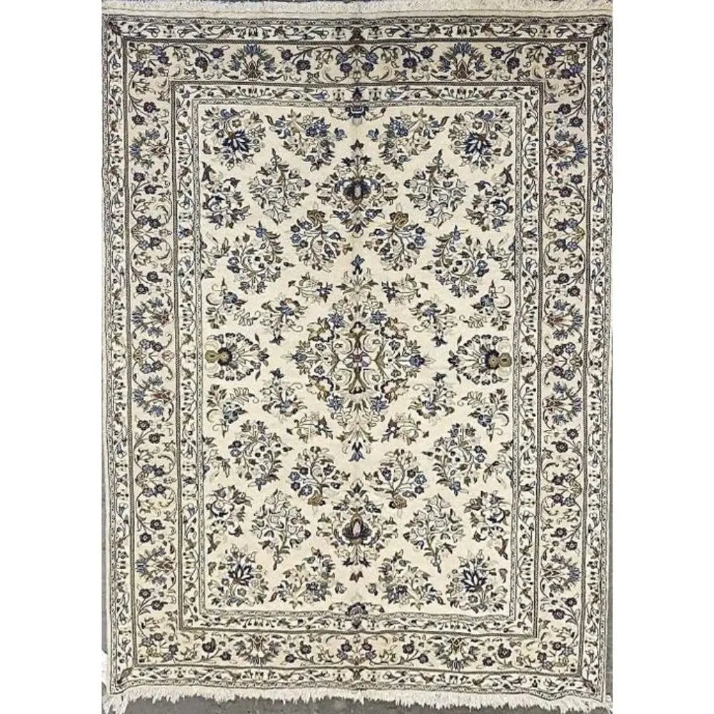 One Of The Kind Persian Yazd Rug 9'9" x 6'5": ABC Rugs Kilims Collection Persian Yazd Traditional Style Hand-Knotted Natural Wool And Cotton Rug 9'9" X 6'5" Abcr02898 Hand knotted and meticulously crafted by Persian artisans, this stunning Hand K