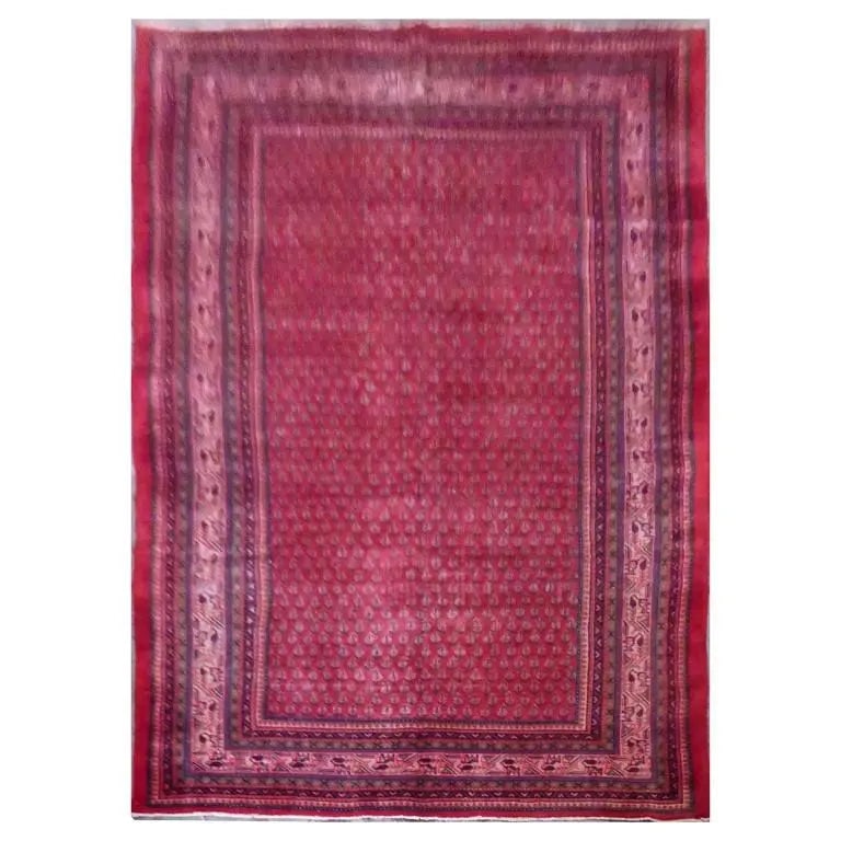 One Of The Kind Persian Tabriz Rug 10'2" x 6'8": ABC Rugs Kilims Collection Persian Traditional Style Hand-Knotted Natural Wool Rug For Indoor Area 10'2'' X 6'8'' Abcr070 Hand knotted and meticulously crafted by Persian artisans, this stunning Hand 