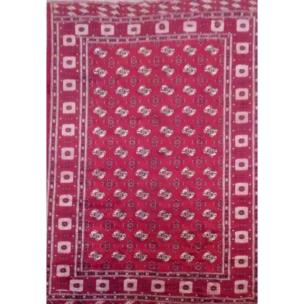 One Of The Kind Persian Turkman Rug 12'10" x 10'0": ABC Rugs Kilims Collection Persian Torkman Hand-Knotted Rug Made With Natural Wool & Cotton 12'10'' X 10'0" Abc380 Hand knotted and meticulously crafted by Persian artisans, this stunning Hand Kno