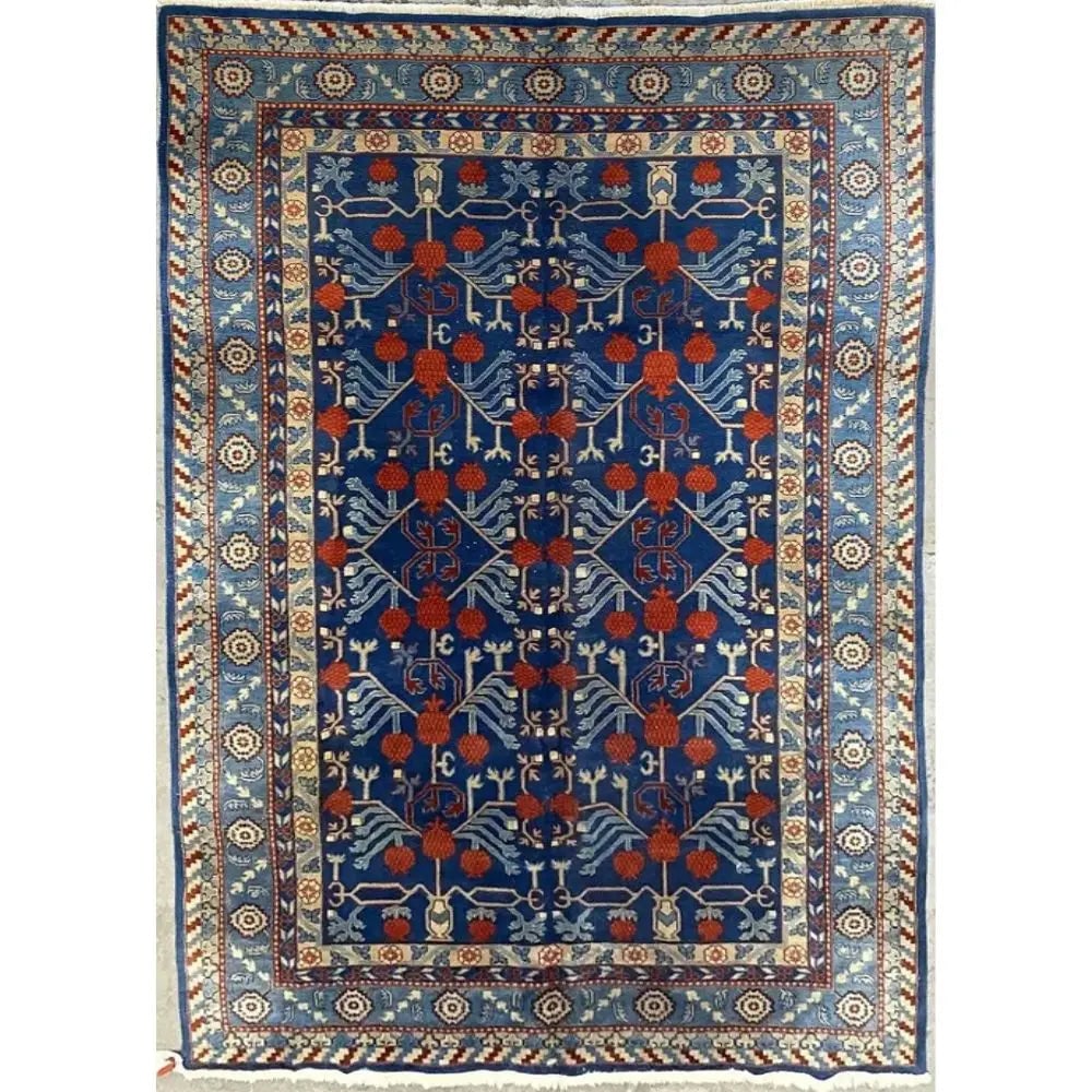 One Of The Kind Persian Tabriz Rug 5'7" x 9'3": ABC Rugs Kilims Collection Persian Tabriz Traditional Style Hand-Knotted Natural Wool And Silk Rug 5'7'' X 9'3" Abcr04230 Hand knotted and meticulously crafted by Persian artisans, this stunning Hand 