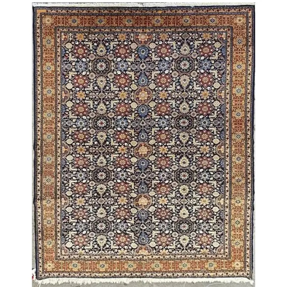 One Of The Kind Persian Tabriz Rug 6'7" x 9'10": ABC Rugs Kilims Collection Persian Tabriz Traditional Style Hand-Knotted Natural Wool And Cotton Rug 6'7" X 9'10" Abcr00050 Hand knotted and meticulously crafted by Persian artisans, this stunning Han