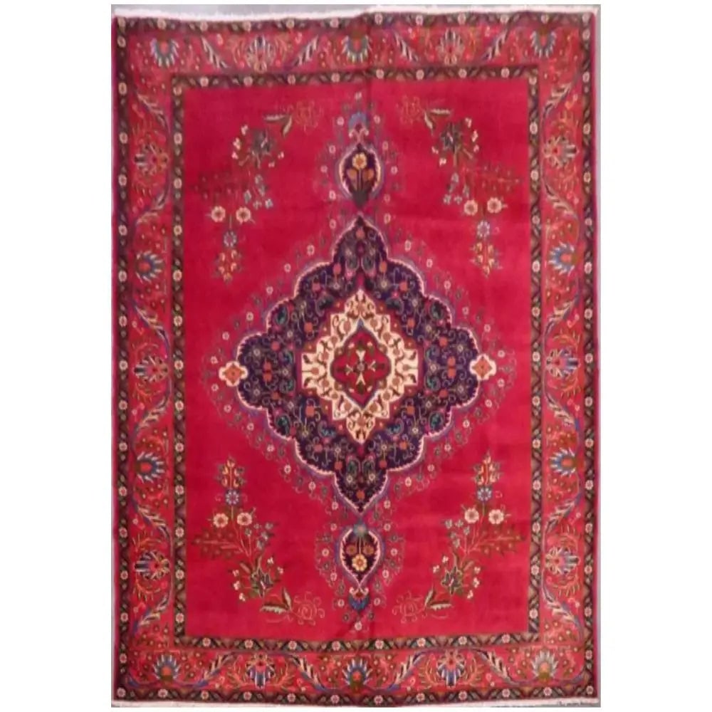 One Of The Kind Persian Tabriz Rug 11'1" x 9'5": ABC Rugs Kilims Collection Persian Tabriz Hand-Knotted Rug Made With Natural Wool & Cotton 11'1'' X 9'5" Abcr02150 Hand knotted and meticulously crafted by Persian artisans, this stunning Hand Kno
