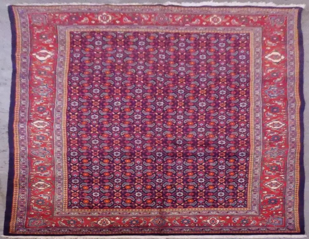One Of The Kind Persian Mahal Rug 10'7" x 6'6": ABC Rugs Kilims Collection Persian Mahal Hand-Knotted Rug Made With Natural Wool & Cotton 10'7'' X 6'6" Abcr02113 Hand knotted and meticulously crafted by Persian artisans, this stunning Hand Knot