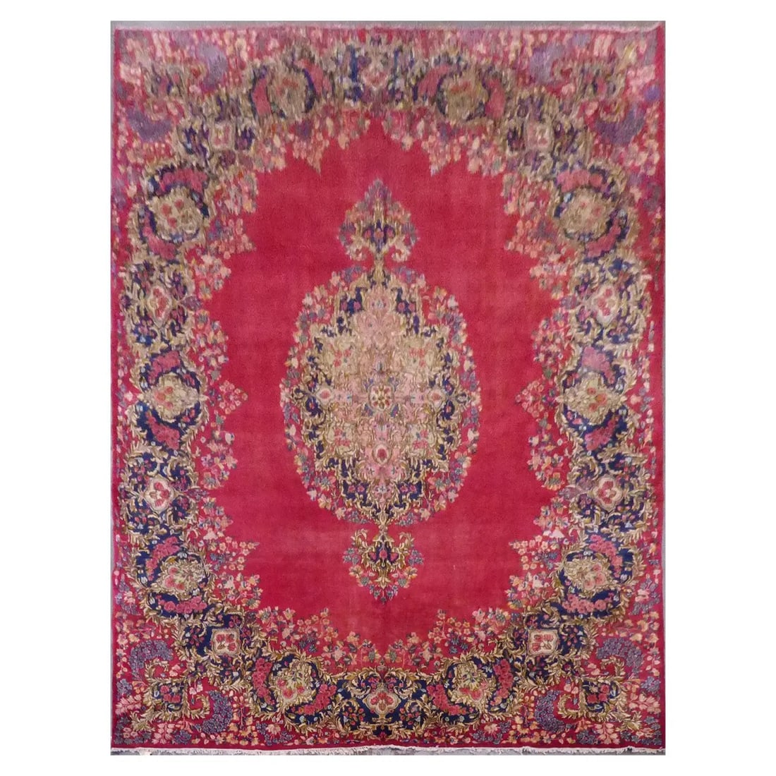 One Of The Kind Persian Kerman Rug 13'9" x 10'0" (1 of 1)
