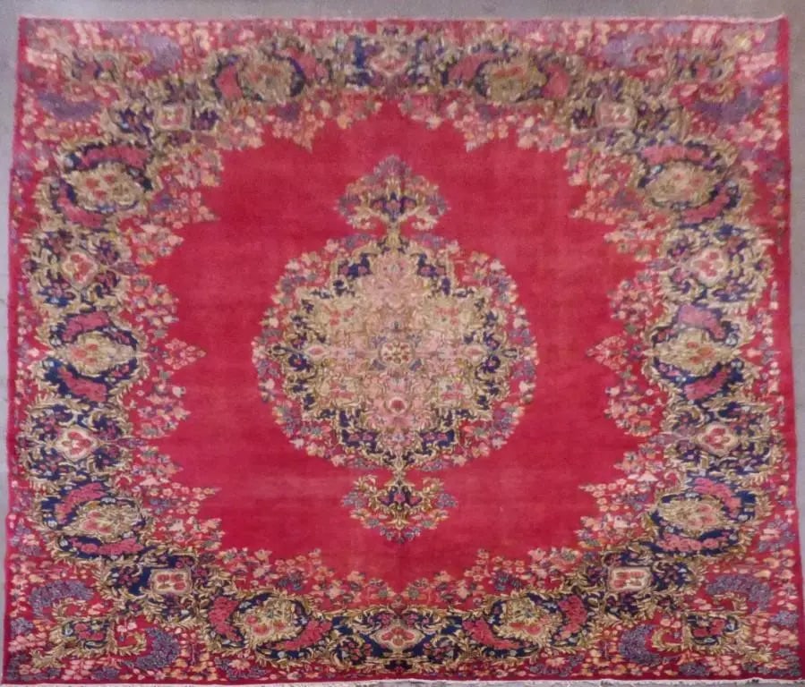 One Of The Kind Persian Kerman Rug 13'9" x 10'9" (1 of 1)